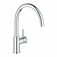 Смесител за кухненска мивка висок чучур Grohe BauClassic 30577000 - siko.bg Смесител за кухненска мивка висок чучур Grohe BauClassic 30577000