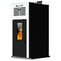 Pellet fireplace BURNiT Ambient 8kW, white – Burnit 11.5.54.0662