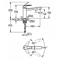 GROHE BauLoop kitchen mixer 31706000, chrome – Grohe 31706000 – миниатюра 3