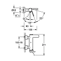 Grohe Plus bath mixer 33553003 – Grohe 11.32.323.0111 – миниатюра 1