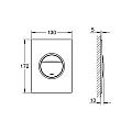 Button Nova Cosmopolitan S for cistern 37624000 – Grohe 11.26.263.0125 – миниатюра 1