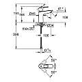Смесител за умивалник Grohe BauLoop 1/2″, M-размер хром 23917001 – Grohe 11.23.70.0228 – миниатюра 4