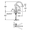 Grohe BauClassic high spout kitchen sink mixer 30577000 – Grohe 11.12.69.0050 – миниатюра 4
