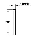 Grohe flush pipe for urinal 37035000 – Grohe 11.26.263.0055 – миниатюра 1