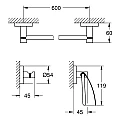 Комплект аксесоари за баня 3 в 1 Grohe Essentials 40775001 – Grohe 11.1.1.10.0001 – миниатюра 1