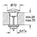 Отходен вентил 1 1/4″ Grohe 65808000 – Grohe 11.16.1610.0076 – миниатюра 1