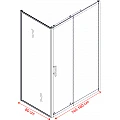 Душ кабина Inter Ceramic ICS 118/140NEW + ICS 111/31/80 – Inter Ceramic 118/140NEW + ICS 111/31/80 – миниатюра 1