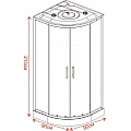Хидромасажна кабина ЧАР  ICSH  888LT NEW EASY ASSEMBLE – Inter Ceramic 888LT NEW EASY ASSEMBLE – миниатюра 5