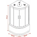 Хидромасажна кабина LILY ICSH 8179B STEAM EASY ASSEMBLE – Inter Ceramic 8179B STEAM EASY ASSEMBLE – миниатюра 1
