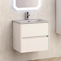 Мебели за баня Inter Ceramic ICP 5955 + МИВКА ICC 6066G СИВ МАТ