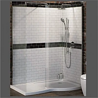 Shower cabin Inter Ceramic ICS 7513R "WALK IN" – Inter Ceramic 7513R