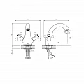Brass Faucet ALGARA 1002851BR – Inter Ceramic 1002851BR – миниатюра 1