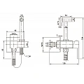 Brass built-in mixer ICF 3313GG – Inter Ceramic 3313GG – миниатюра 2