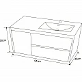 Bathroom furniture PVC Inter Ceramic ICP 9150L / LEFT TRAY – Inter Ceramic 9150L + УМИВ. 9066L – миниатюра 1
