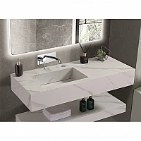 Умивалник " PIETRA" Inter Ceramic ICL 12049/120W LEFT БЕЗ ОТВОР