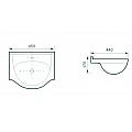 Умивалник ICC 4591 – Inter Ceramic 4591/4245 – миниатюра 1