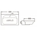 Умивалник ICC 6049 -1 – Inter Ceramic 6049 -1 - siko.bg Умивалник ICC 6049 -1 – Inter Ceramic 6049 -1 – миниатюра 1