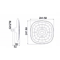 STATIONARY SHOWER PIE 2312 – Inter Ceramic 2312 – миниатюра 1