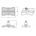 Stationary shower tray - ICH 2319B – Inter Ceramic 2319B – миниатюра 2