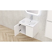 Мебели за баня  Inter Ceramic ICP 6045 + МИВКА 5955 БЯЛ / СМОЛА – Inter Ceramic