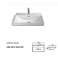 Washbasin ICC 5953W-2 – Inter Ceramic 5953W-2 – миниатюра 2