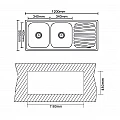 Кухненска мивка алпака ICK 12050SSR – Inter Ceramic 12050SSR - siko.bg Кухненска мивка алпака ICK 12050SSR – Inter Ceramic 12050SSR – миниатюра 1