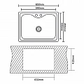 Kitchen sink alpaca ICK 6546 / 6545 – Inter Ceramic 6546 / 6545 – миниатюра 1