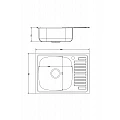 МИВКА ОТ НЕРЪЖДАЕМА СТОМАНА 6448R – Inter Ceramic 6448R – миниатюра 1