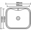Kitchen sink alpaca ICK 5848 – Inter Ceramic 5848 – миниатюра 5