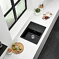 Granite sink ICGS 8220 BLACK – Inter Ceramic 8220BLACK – миниатюра 1