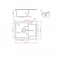 Granite sink ICGS 8220 BLACK – Inter Ceramic 8220BLACK – миниатюра 2