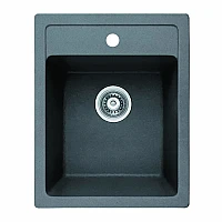 ГРАНИТНА МИВКА 4050 СИВА С ЦЕНТРАЛЕН ОТВОР – Inter Ceramic 4050 GREY CENTRAL HOLE