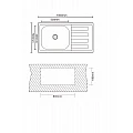Кухненска мивка алпака ICK10050L TAMPICO – Inter Ceramic 10050L - siko.bg Кухненска мивка алпака ICK10050L TAMPICO – Inter Ceramic 10050L – миниатюра 3