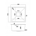 Kitchen sink ICK 4444 – Inter Ceramic 4444 – миниатюра 1