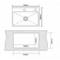 Kitchen sink 7550 / 7750 – Inter Ceramic 7550 / 7750 – миниатюра 1