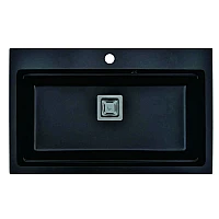 GRANITE SINK 8213 BLACK WITH CENTRAL HOLE - siko.bg GRANITE SINK 8213 BLACK WITH CENTRAL HOLE