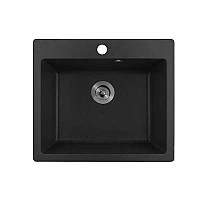 GRANITE SINK 8304 BLACK WITH CENTRAL HOLE - siko.bg GRANITE SINK 8304 BLACK WITH CENTRAL HOLE