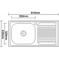 Kitchen sink alpaca ICK 8244 L – Inter Ceramic 8244 L – миниатюра 1