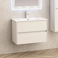Мебели за баня Inter Ceramic ICP 7955 + МИВКА ICC 8066MW БЯЛ MAT