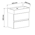 PVC ШКАФ COMPACT 5847 + УМИВ. 6036MB – Inter Ceramic 5847 + УМИВ. 6036MB – миниатюра 1