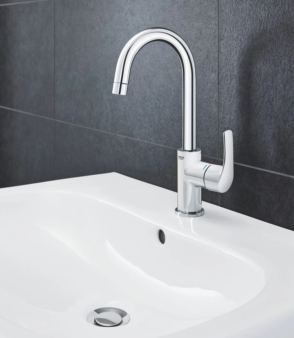 Смесител за умивалник GROHE Eurosmart 23537003 L-размер в цвят хром