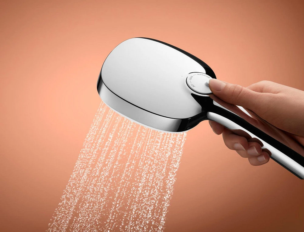 Ръчен душ GROHE Tempesta Cube 110 2757130E с 2 струи Rain и Jet в цвят хром