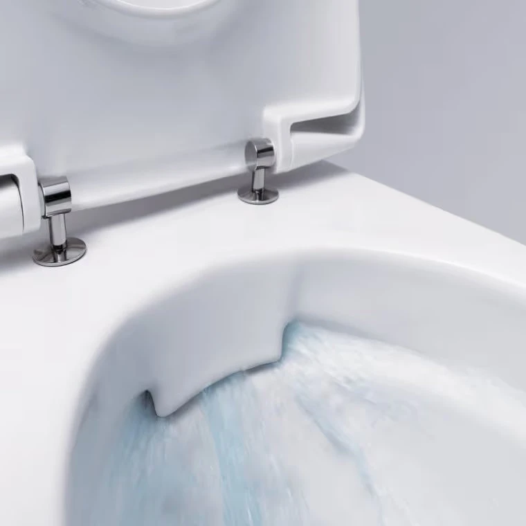Окачена тоалетна Geberit Smyle Square Rimfree с капак SoftClosing
