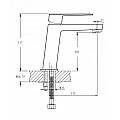 Brass Faucet Inter Ceramic ICF 1491085B ELINOR MATT BLACK – Inter Ceramic 1491085B – миниатюра 1