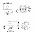Brass built-in mixer ICF 554015-1G – Inter Ceramic 554015-1G – миниатюра 1