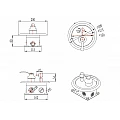 Brass built-in mixer ICF 5545372-1BR – Inter Ceramic 5545372-1BR – миниатюра 1