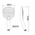 Shower head ICH 7171 – Inter Ceramic 7171 – миниатюра 1