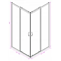 Shower cabins ICS 275GS/90NEW EASY ASSEMBLY – Inter Ceramic 275GS/90NEW EASY ASSEMBLE – миниатюра 2