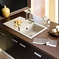 Granite sink ICGS 8104 SAND – Inter Ceramic 8104 – миниатюра 1