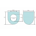 Toilet seat ICST 910BG – Inter Ceramic 910BG – миниатюра 1